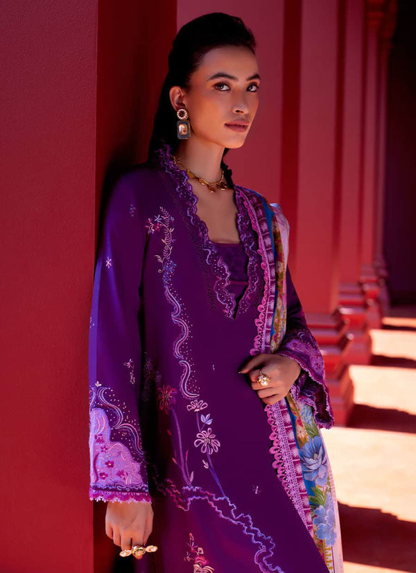 FARAH TALIB AZIZ UN-STICHED 3 PC|Suay | FTA-07