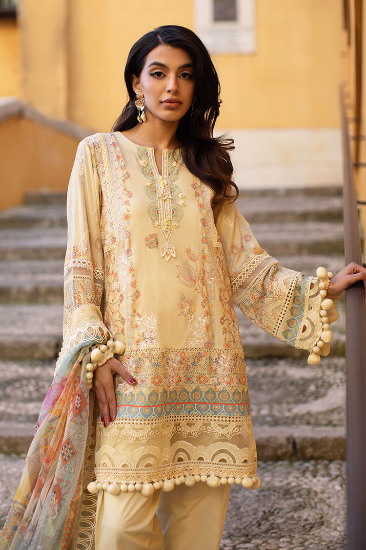 ZOHA BY ANSAB JAHANGIR UN-STITCHE 3PC | Mangosteen