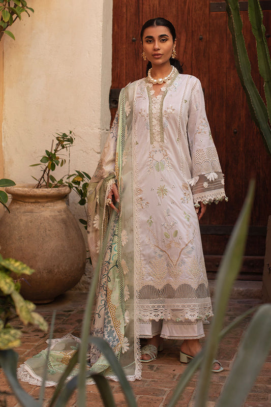 ZOHA BY ANSAB JAHANGIR UN-STITCHE 3PC | Baby’s Breath