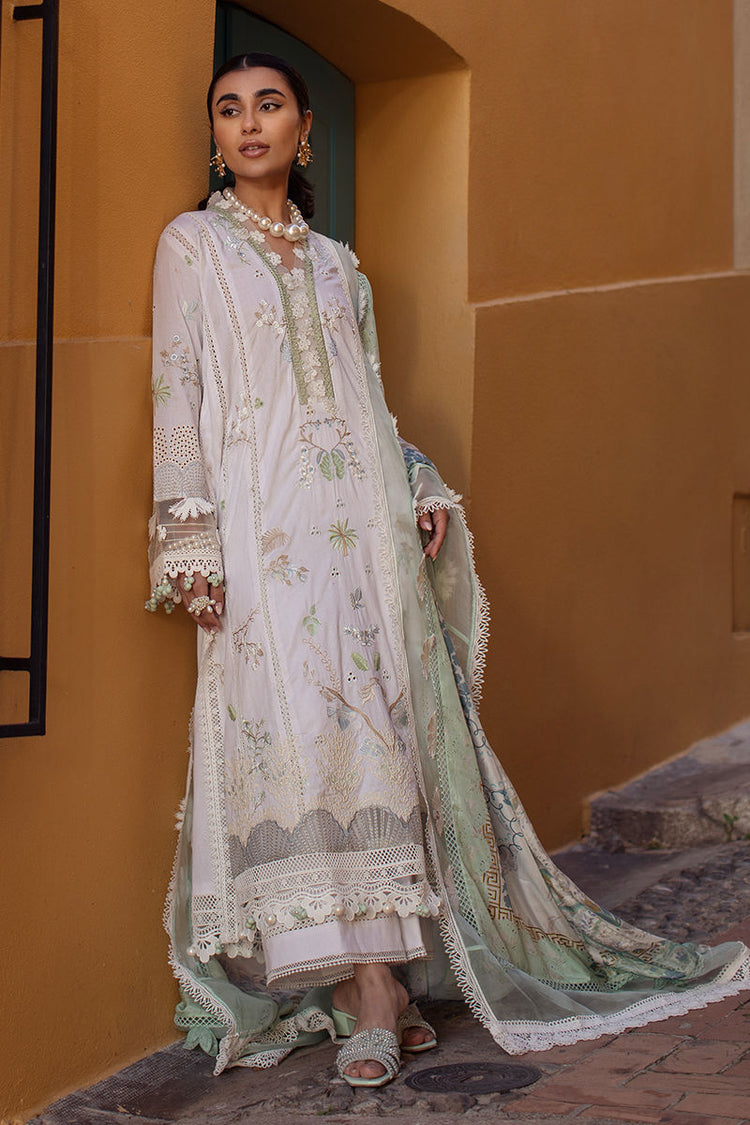 ZOHA BY ANSAB JAHANGIR UN-STITCHE 3PC | Baby’s Breath