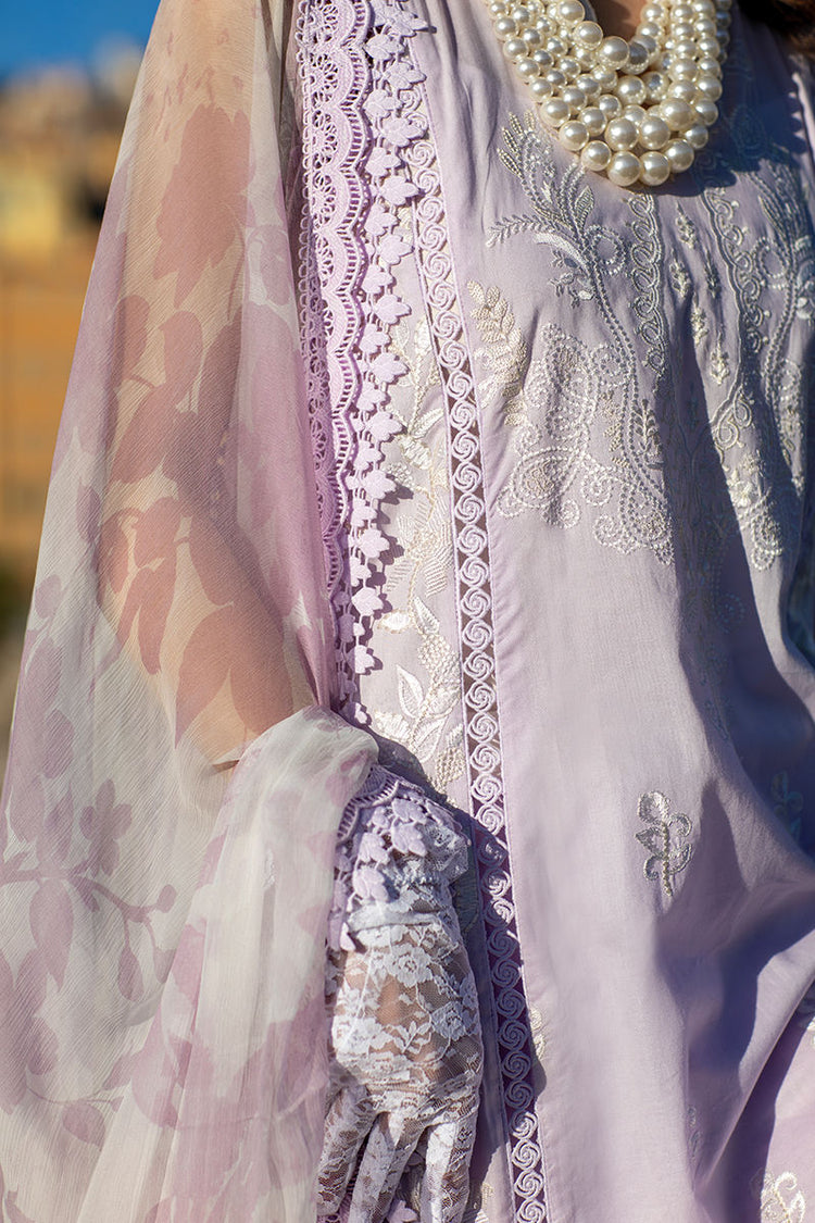 ZOHA BY ANSAB JAHANGIR UN-STITCHE 3PC | French Lavender