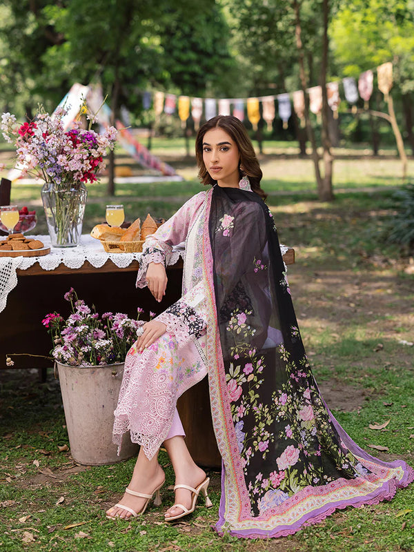 RAJBARI SCHIFFLI PRINTKARI UN-STITCHED 3PC | D-01