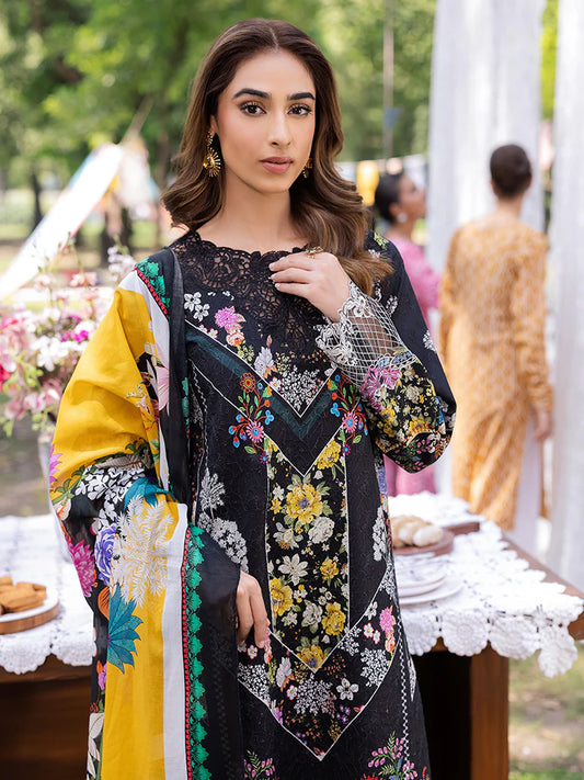 RAJBARI SCHIFFLI PRINTKARI UN-STITCHED 3PC |D -10