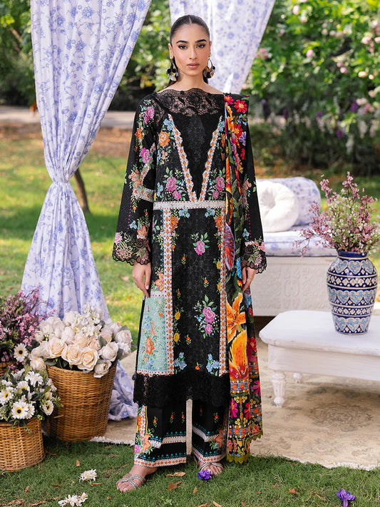 RAJBARI SCHIFFLI PRINTKARI UN-STITCHED 3PC | D-03
