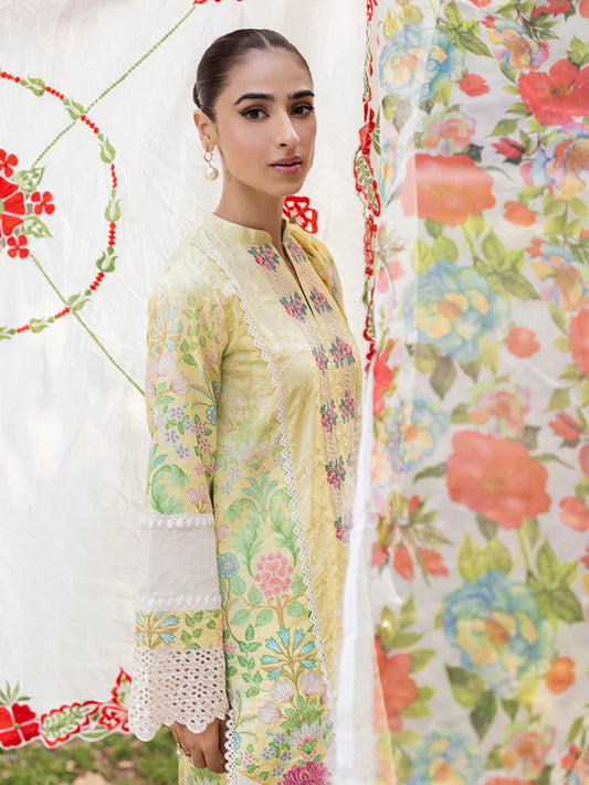 RAJBARI SCHIFFLI PRINTKARI UN-STITCHED 3PC |D -11