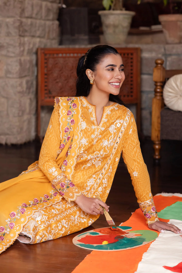 ZAHA LUXURY LAWN |UNSTITCHED 3PC| ZL24-15 A