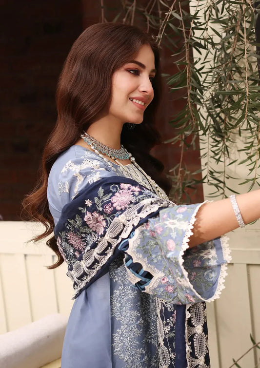 KAHF EXCLUSIVE | LUXURY LAWN UN-STITCHED 3PC| KFL-04 KINZA