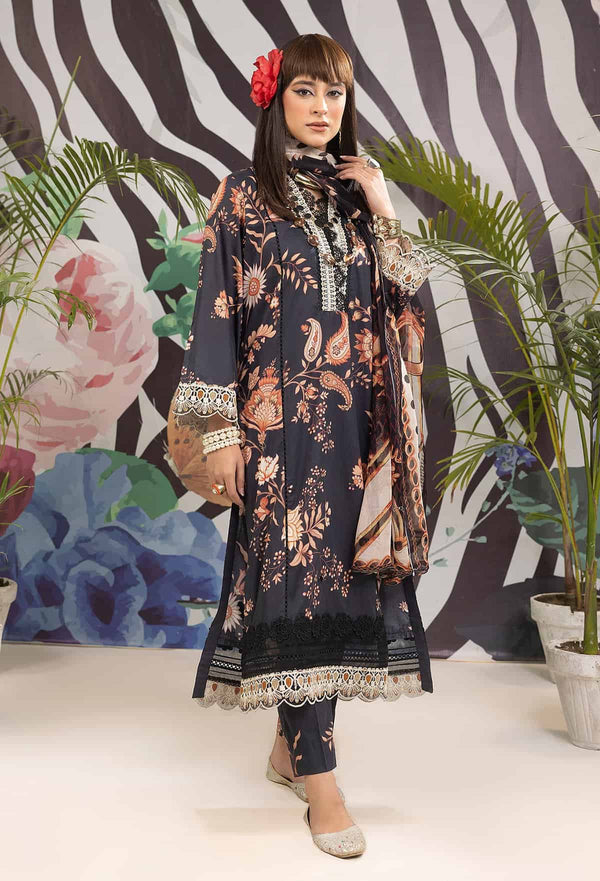 NAZIA NOOR BY ADAN LIBAS UN-STITCHED 3PC| D-08
