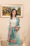 FARIDEH BY TAWAKKAL |UNSTITCHED LAWN 3PC| D-2601