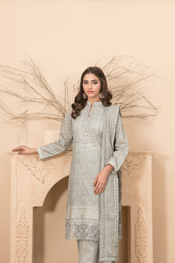 FARIDEH BY TAWAKKAL |UNSTITCHED LAWN 3PC| D-2595