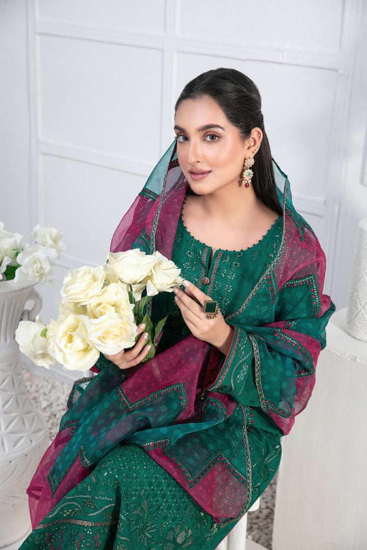 ADINA BY TAWAKKAL UNSTITCHED LAWN D-9184