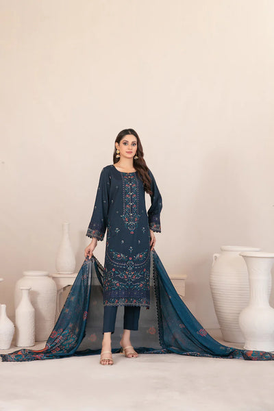 ORAIBIA BY TAWAKKAL SEMI-STITCHED 3PC | D-1043 – Siyaab Lawn Hub