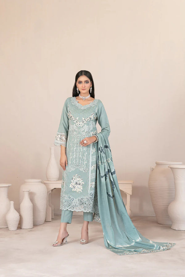 ORAIBIA BY TAWAKKAL SEMI-STITCHED 3PC | D-1048