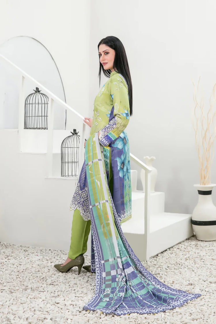 IMZA BY TAWAKKAL LINEN UN-STITCHED 3PC | D-1099