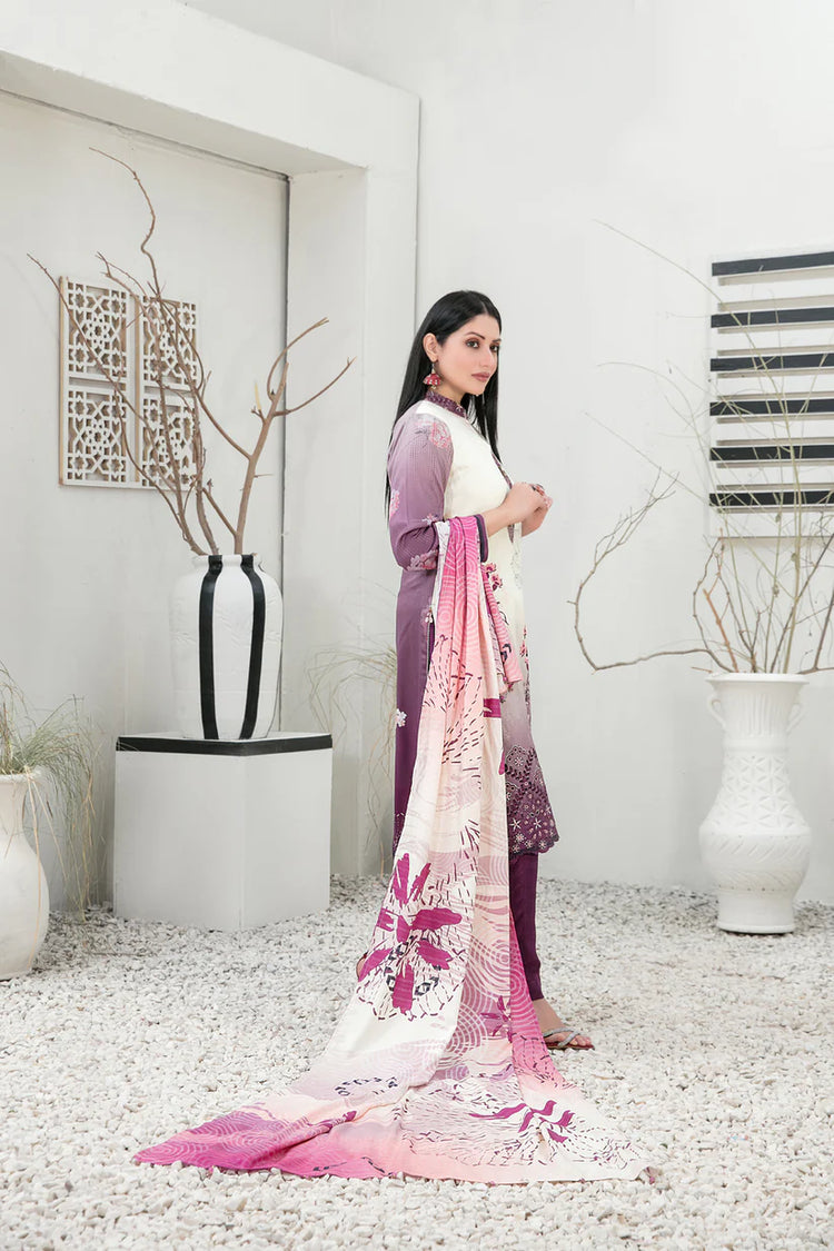 IMZA BY TAWAKKAL LINEN UN-STITCHED 3PC | D-1098