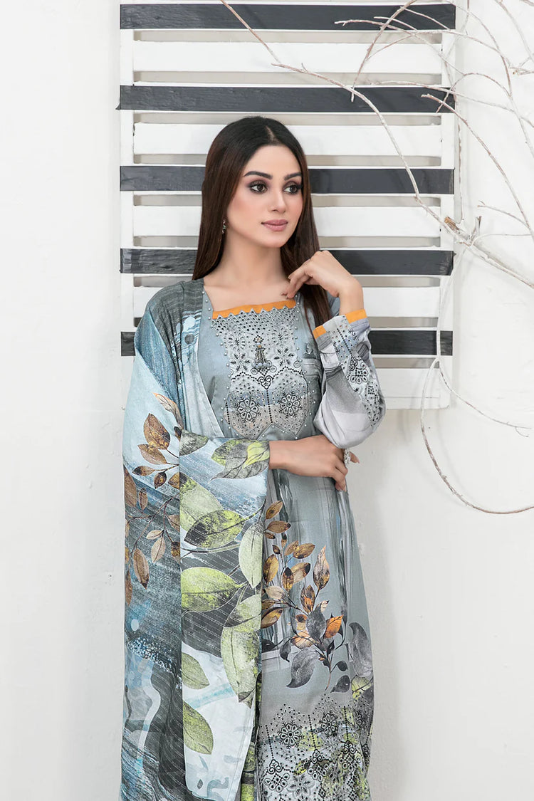 IMZA BY TAWAKKAL LINEN UN-STITCHED 3PC | D-1096