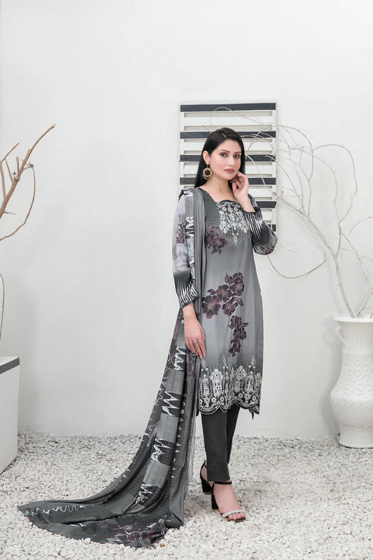 IMZA BY TAWAKKAL LINEN UN-STITCHED 3PC | D-1097