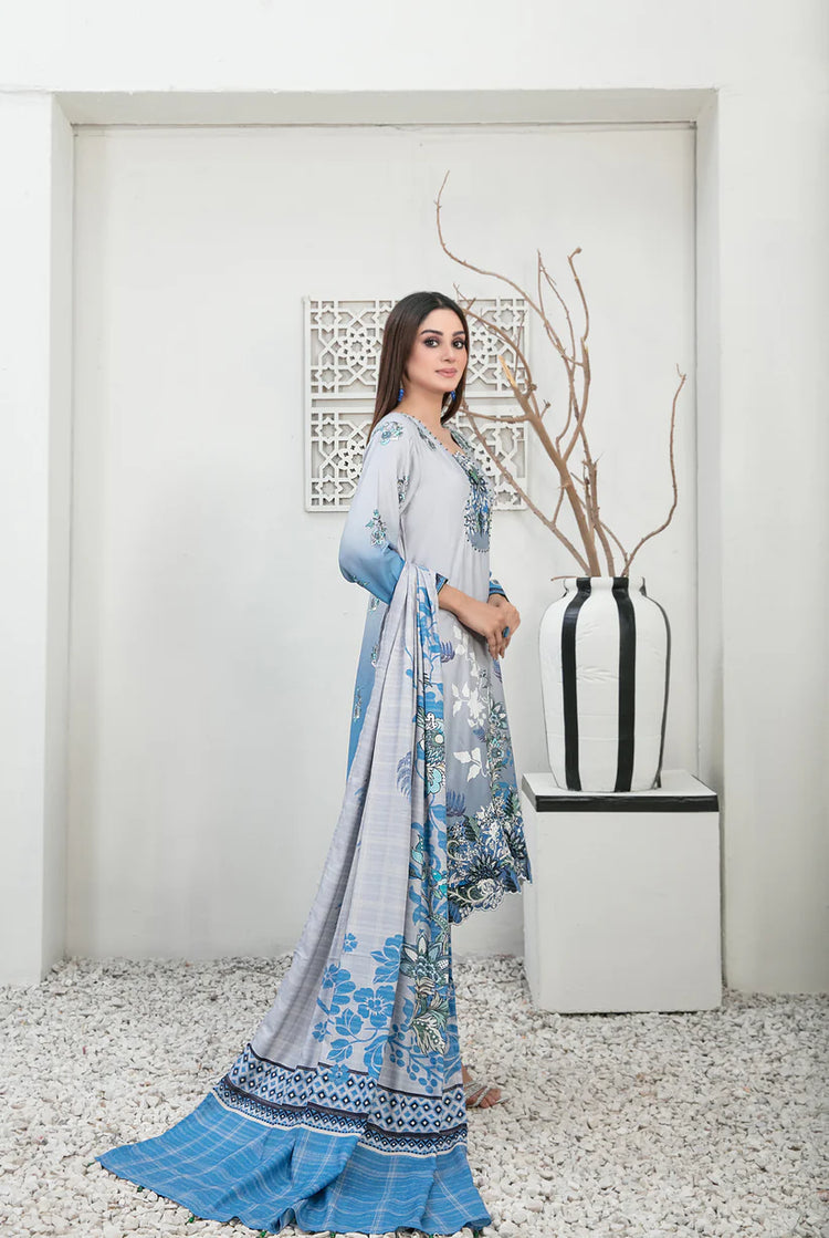 IMZA BY TAWAKKAL LINEN UN-STITCHED 3PC | D-1101