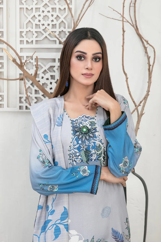 IMZA BY TAWAKKAL LINEN UN-STITCHED 3PC | D-1101