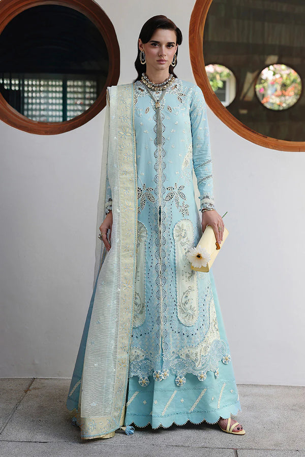 QALAMKAR CHIKANKARI UN-STITCHED 3PC| CM-05 NAYRA