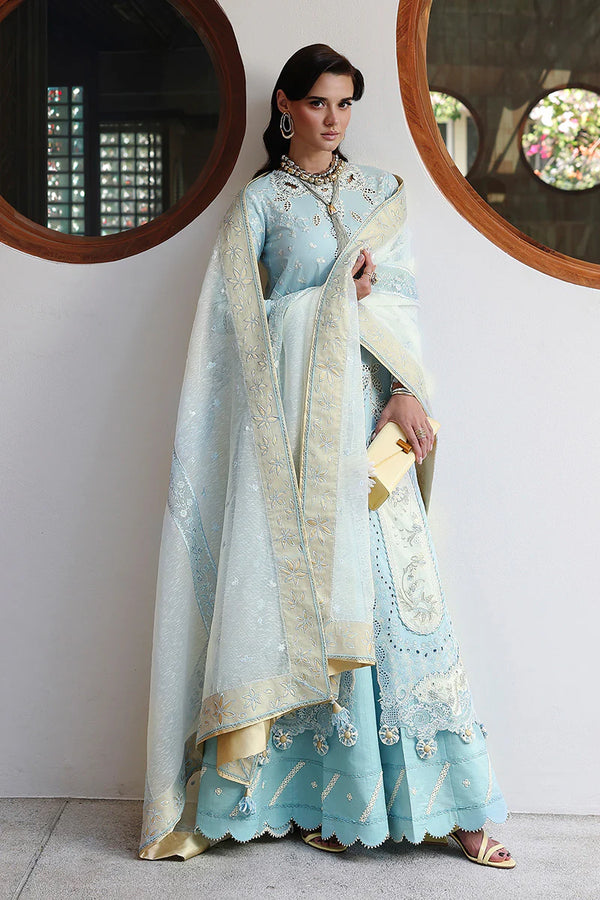 QALAMKAR CHIKANKARI UN-STITCHED 3PC| CM-05 NAYRA
