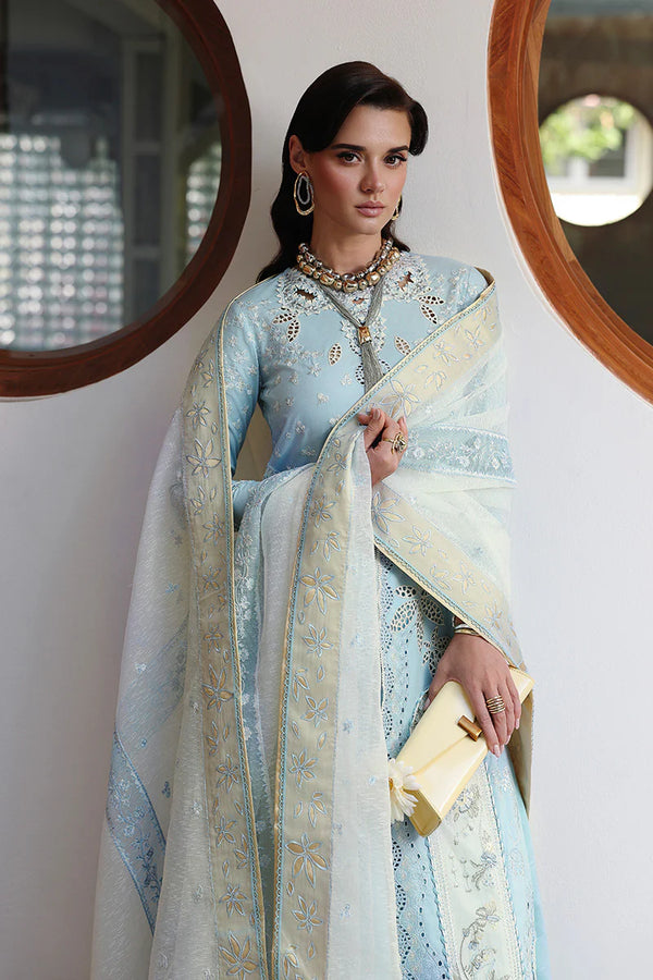 QALAMKAR CHIKANKARI UN-STITCHED 3PC| CM-05 NAYRA