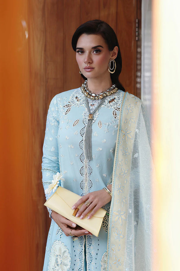 QALAMKAR CHIKANKARI UN-STITCHED 3PC| CM-05 NAYRA