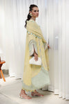 QALAMKAR CHIKANKARI UN-STITCHED 3PC| CM-02 AYLA