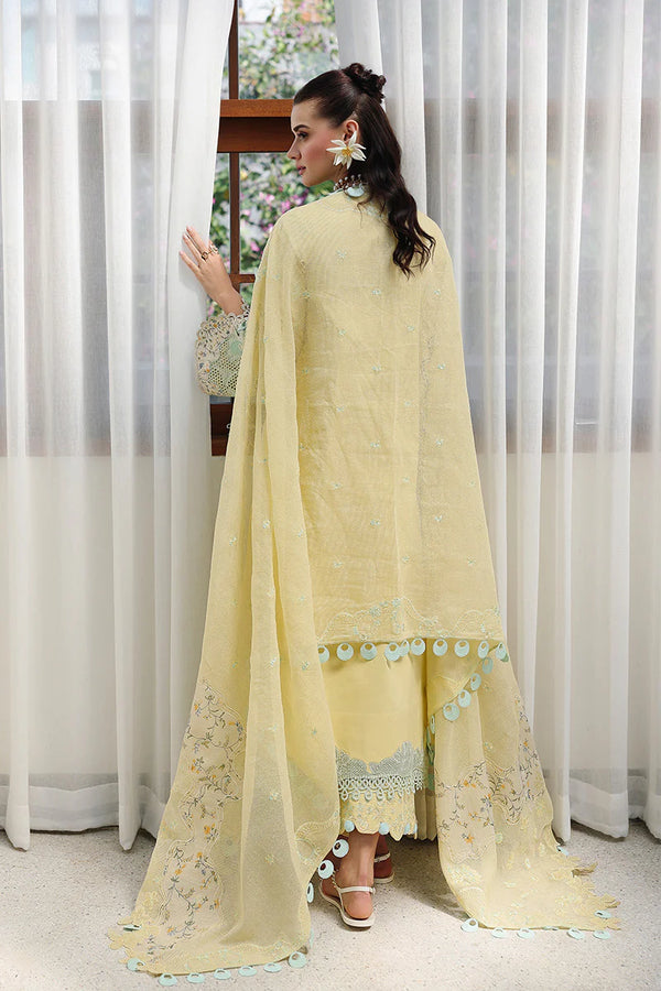 QALAMKAR CHIKANKARI UN-STITCHED 3PC| CM-02 AYLA