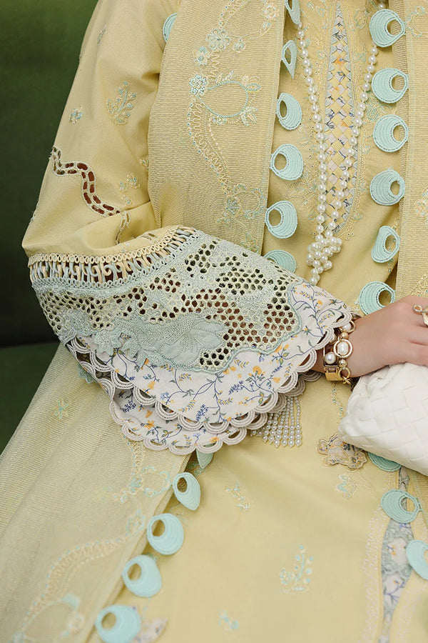 QALAMKAR CHIKANKARI UN-STITCHED 3PC| CM-02 AYLA