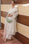 QALAMKAR CHIKANKARI UN-STITCHED 3PC| CM-04 ZIMAL
