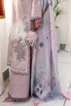 QALAMKAR CHIKANKARI UN-STITCHED 3PC| CM-06 NOURA