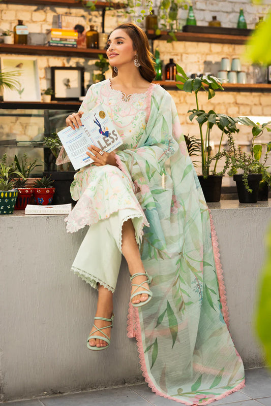 LIFESTYLE BY RANG RASIYA UN-STITCHED 3PC | Sage
