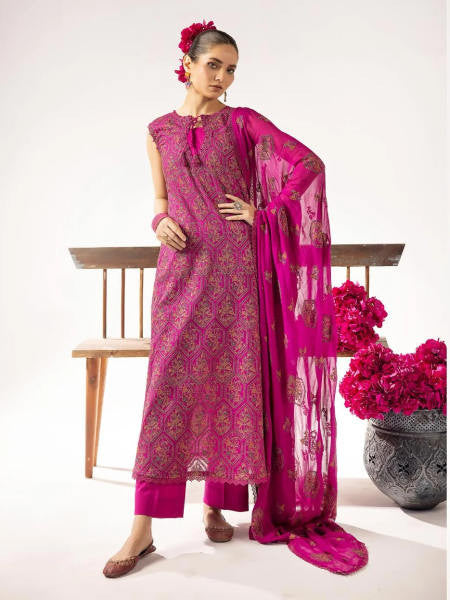 ELEGANCE BY KHOOBSURAT UN-STITCHED 3PC | KE-01