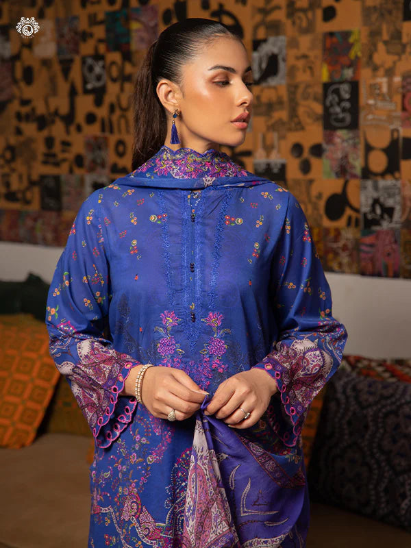 Akira By Gulljee Printed Embroidered Lawn Collection - D1