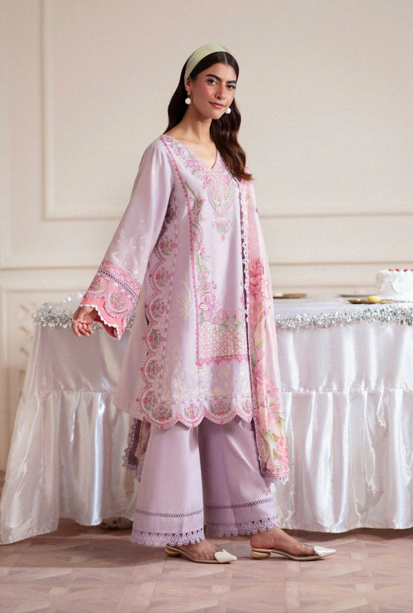 AJR SIGNATURE LAWN UN-STITCHED 3PC| THISTLE