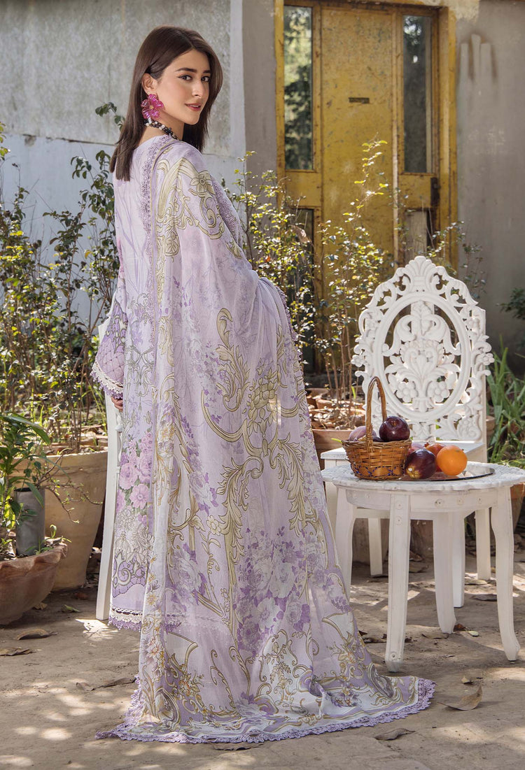 JASMINE UN-STITCHED LAWN  ADAN LIBAS -2360