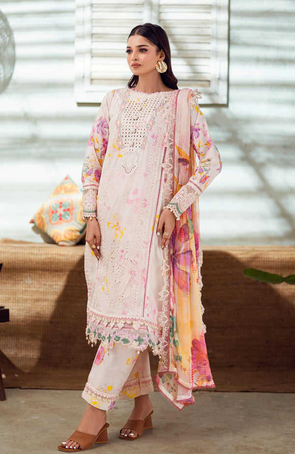 ALZOHAIB SUNSHINE BLOOM PRINTKARI UN-STITCHED 3PC | D-01