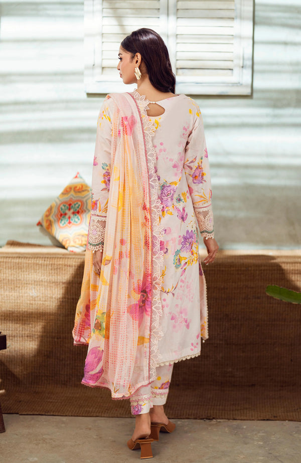 ALZOHAIB SUNSHINE BLOOM PRINTKARI UN-STITCHED 3PC | D-01