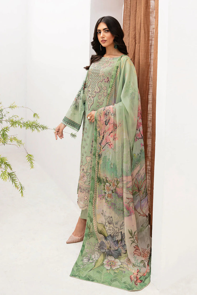 MASHAAL BY RAMSHA LUXURY LAWN-3PC | L-1101