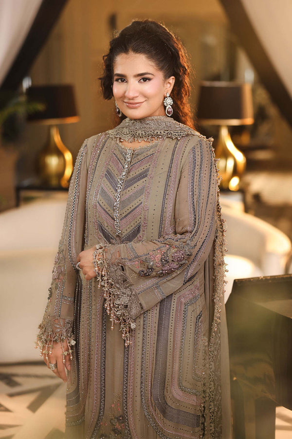 MARIA B CHIFFON WEDDING-26-201-ANTIQUE GREY
