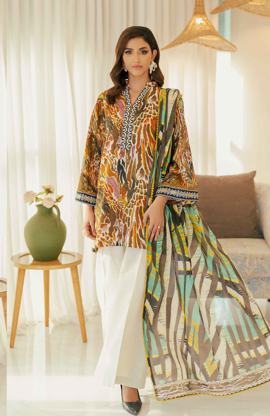 SUNSHINE BLOOM - COTTON SILK | UN-STITCHED-3PC | S-01