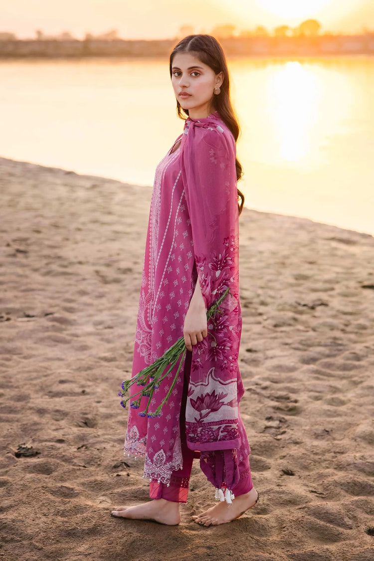 3 Piece Unstitched Embroidered Suit | 408-B