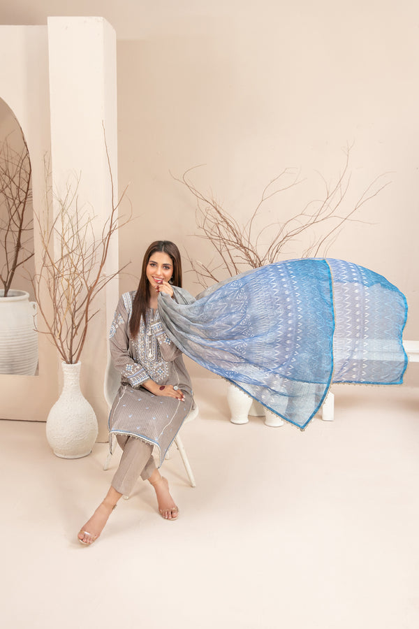 MAHLAA LAWN STITCHEDBY TAWAKKAL D-2790