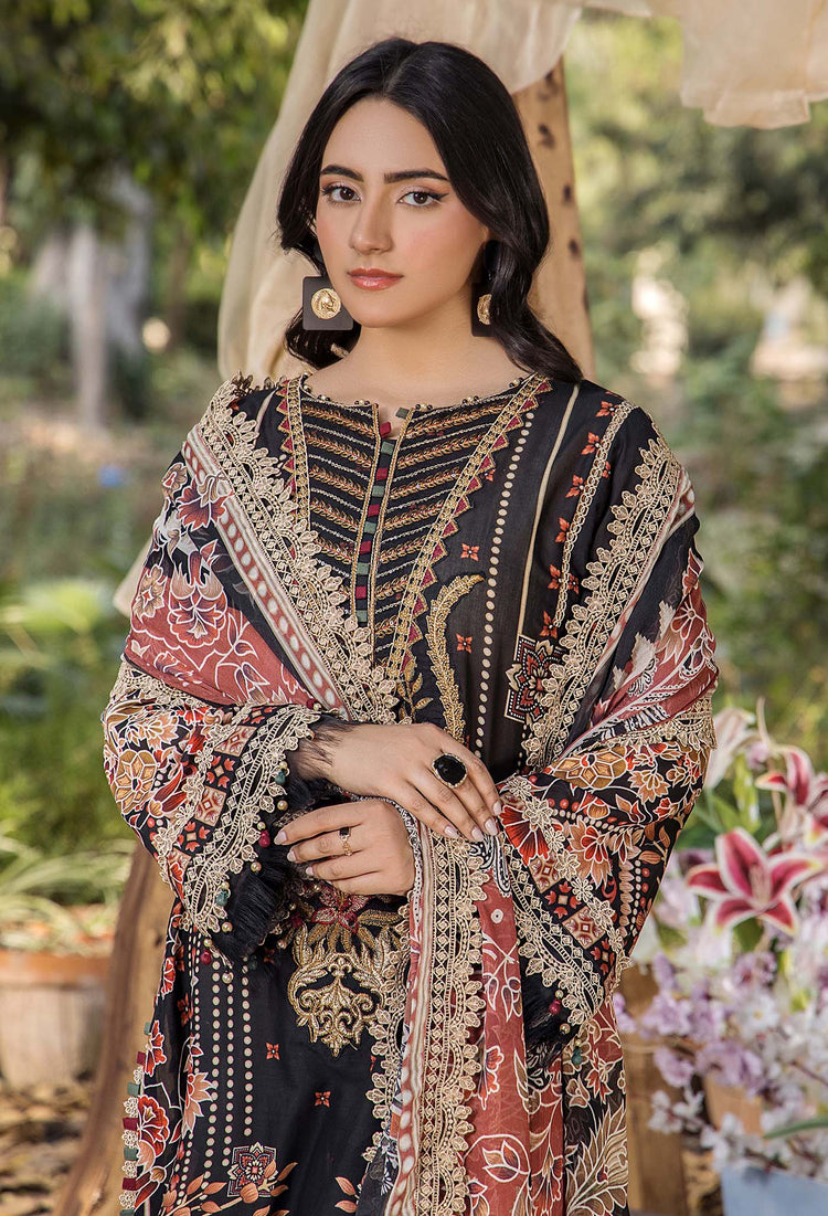 JASMINE UN-STITCHED LAWN  ADAN LIBAS -2369