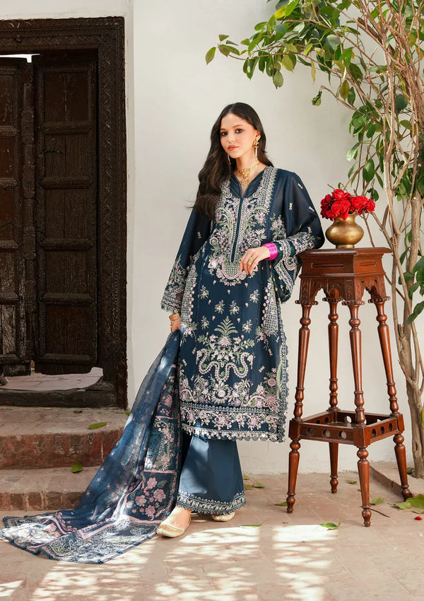 EK FASANA BY KAHF UN-STITCHED 3PC | KLB-1A MALKA
