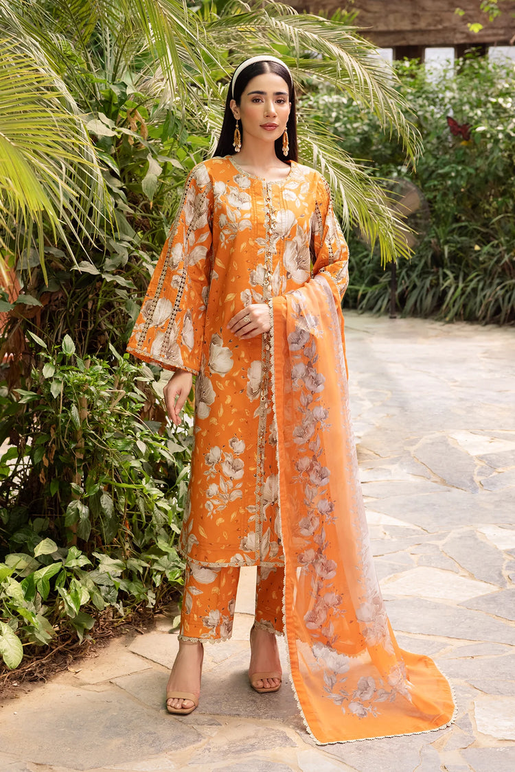 SHEEN PRINTS BY ALIZEH UN-STICHED 3PC|AF-PL-6025-SUNFLOWER