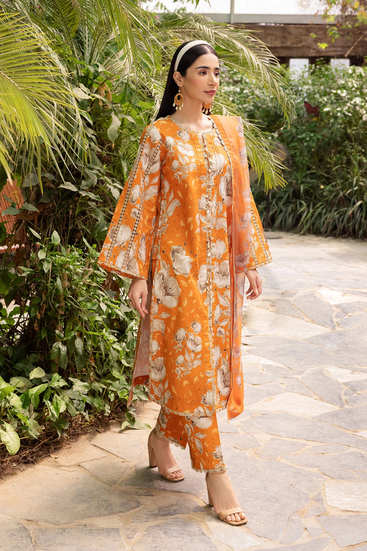 SHEEN PRINTS BY ALIZEH UN-STICHED 3PC|AF-PL-6025-SUNFLOWER