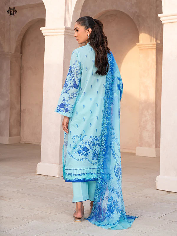 Mahlij By Gulljee Printed Embroidered Lawn Collection - D10