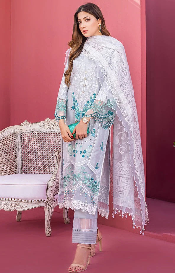 RUNGKARI EMBROIDERED LAWN UN-STITCHED 3PC BY MAHIYMAAN - A10